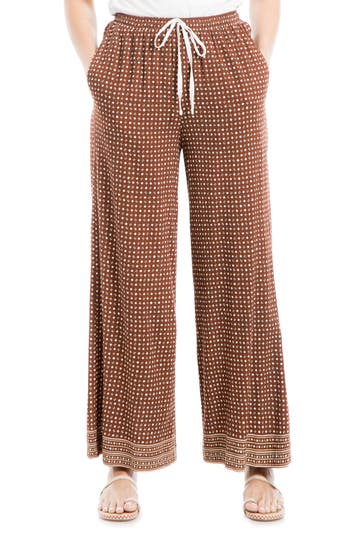 MAX STUDIO MAX STUDIO DRAWSTRING WIDE LEG PANTS 