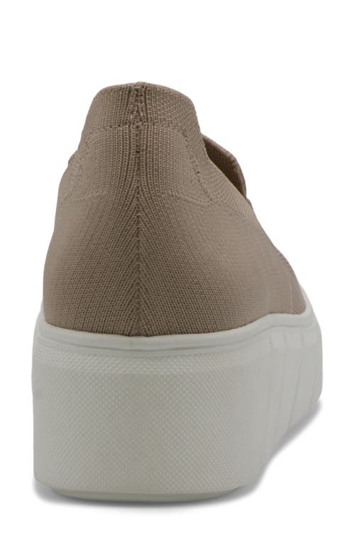 Charles David Rhody Platform Wedge Sneaker In Linen