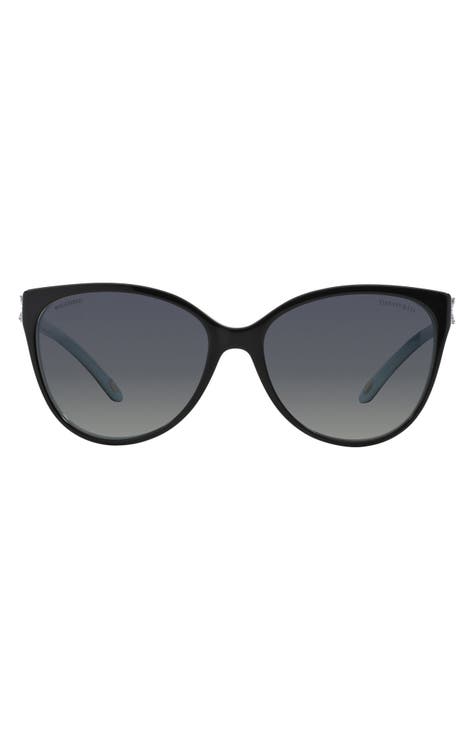 58mm Polarized Cat Eye Sunglasses