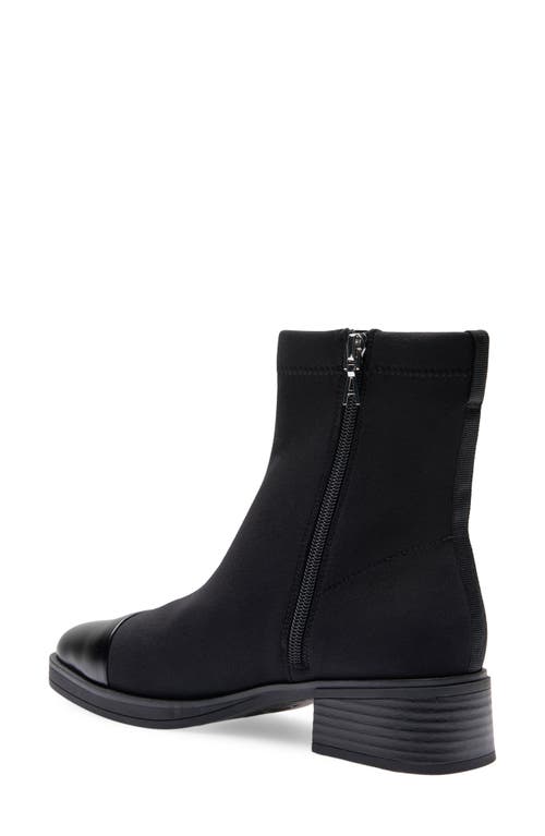 Aerosoles Dimmi Ankle Boot In Black Stretch Fabric