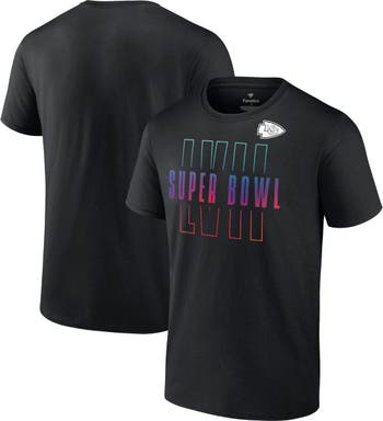 Men's Nike Black Kansas City Chiefs Super Bowl LVII Team Logo Lockup T-Shirt Size: Large