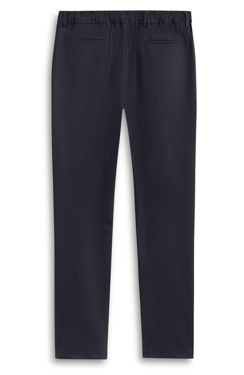 Shop Bugatchi Pleated Wool Blend Travel Pants In Black