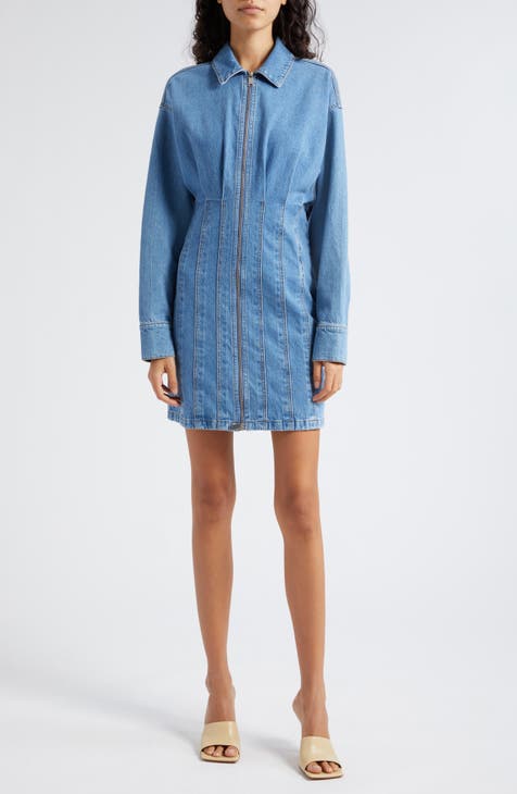 Women's Long Sleeve Denim Dresses | Nordstrom