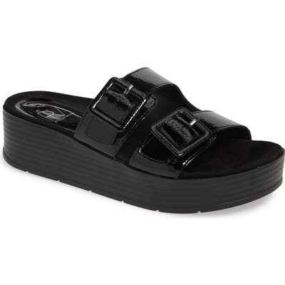 Pelle Moda Fatima Platform Slide Sandal, Black