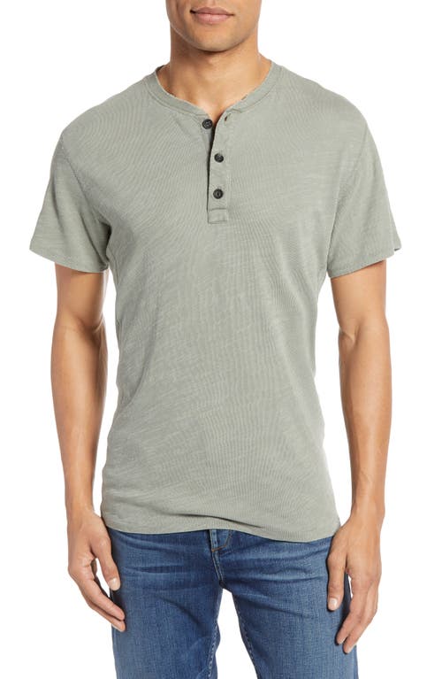 rag & bone Classic Short Sleeve Henley in Olive at Nordstrom, Size Xx-Large