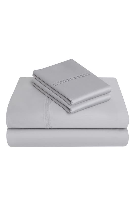 Bedhog 4-piece 625 Thread Count Cotton Sheet Set In Silver