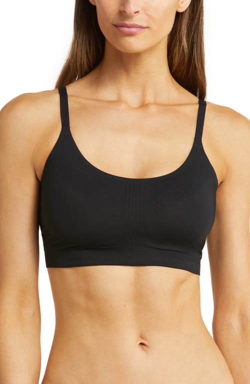 Smooth Comfort Seamless Padded Bralette in Black