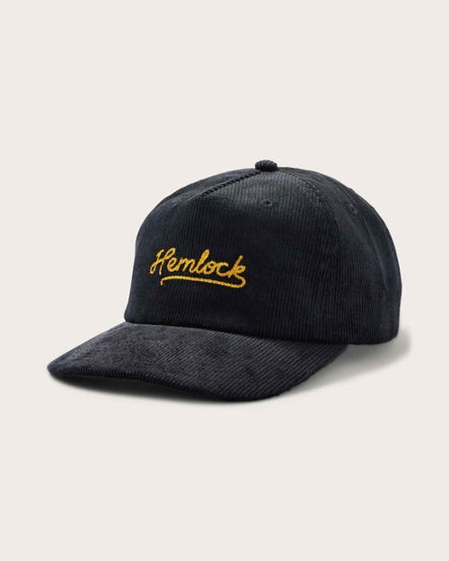 Hemlock Wesley 5 Panel Hat In Black