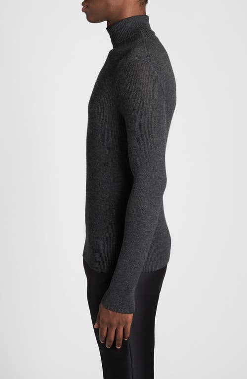 Tom Ford Crew Neck Sweater Long Sleeves In Ig721 Charcoal Melange
