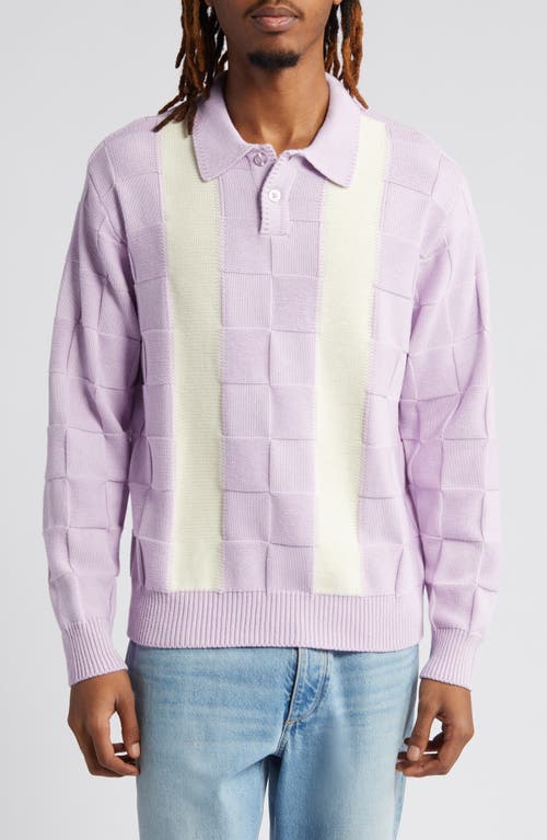 Obey Albert Polo Sweater in Orchid Petal Multi 