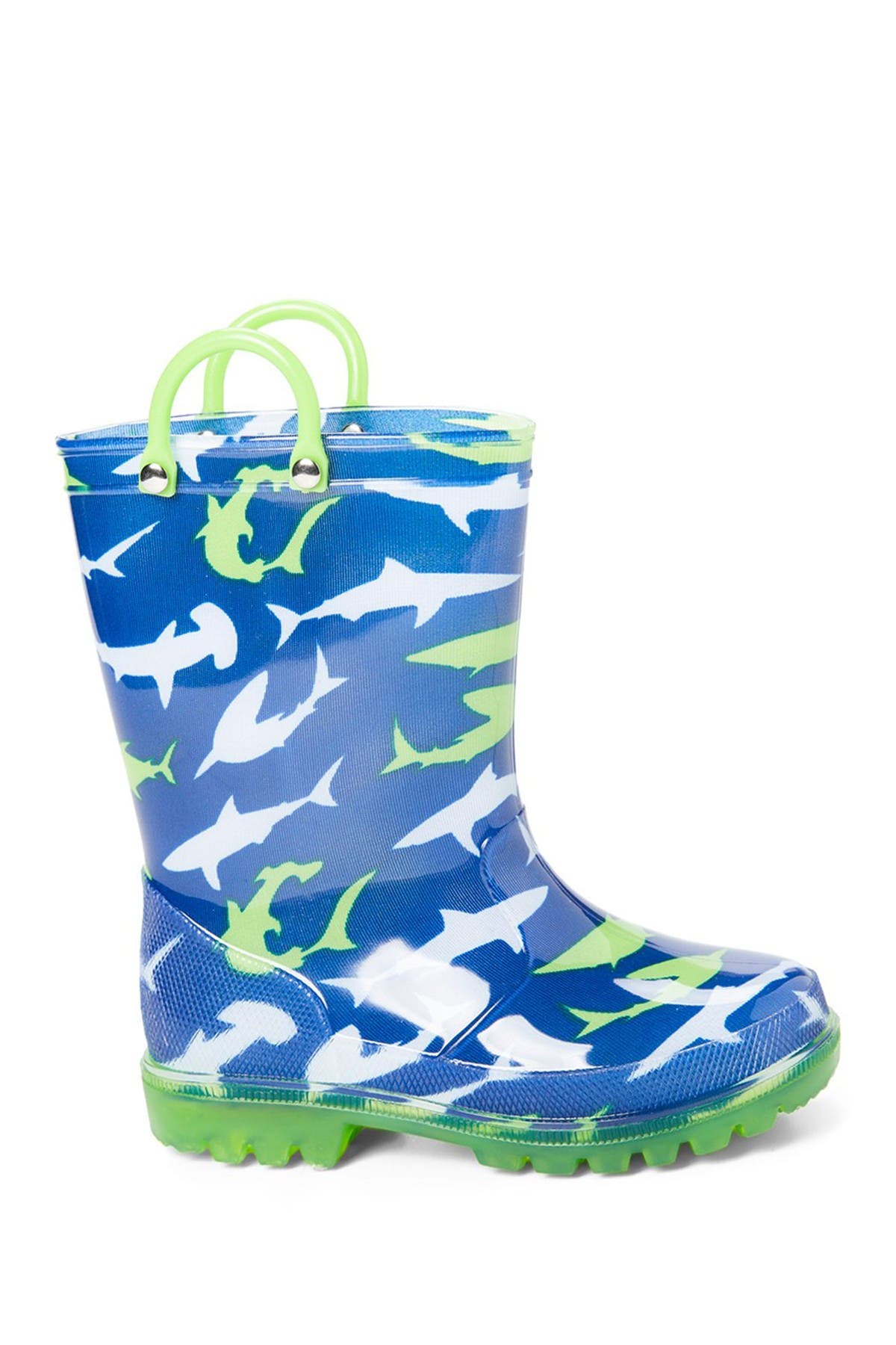 shark rain boots light up