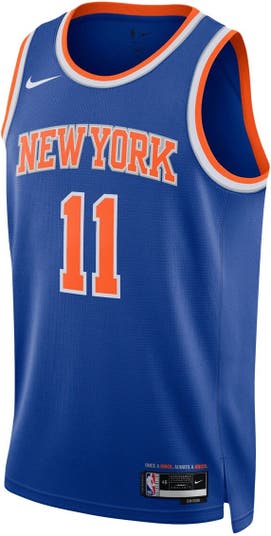 Knicks Nike Jalen Brunson White Association Authentic Jersey