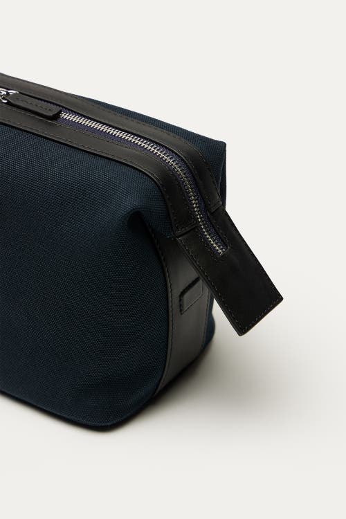 Want Les Essentiels De La Vie Want Les Essentiels Kenyatta Organic Cotton Canvas Toiletry Bag In Navy
