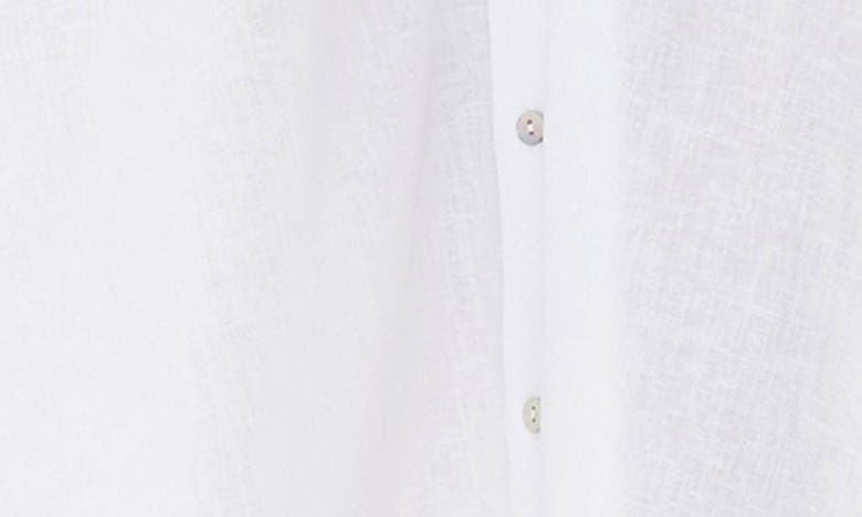 Shop Ripe Maternity Joyce Belted Linen Blend Midi Maternity Shirtdress In White