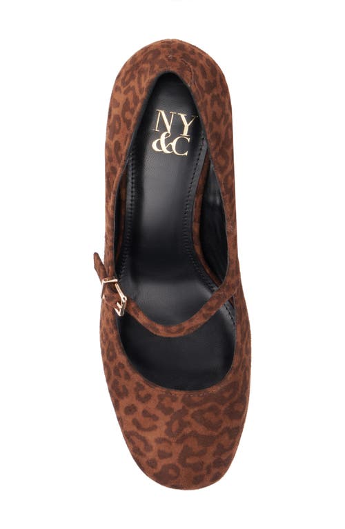 New York And Company Elaine Mary Jane Pump In Leopard