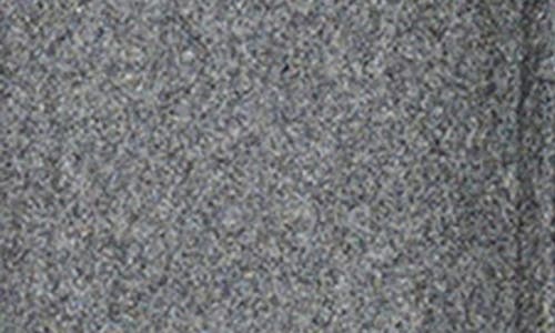 Calvin Klein Walking Wool Blend Coat With Faux Fur Trim In Charcoal