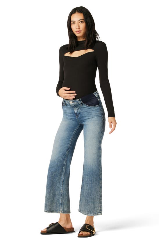 Shop Hudson Jeans Rosie High Waist Wide Leg Maternity Jeans In Young At Heart