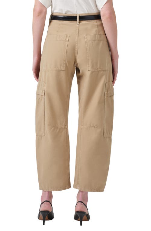 Shop Citizens Of Humanity Marcelle Low Rise Barrel Cargo Pants In Heirloom