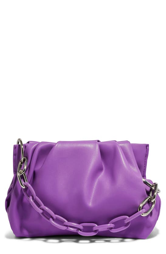 House Of Want Chill Vegan Leather Frame Clutch In Purple