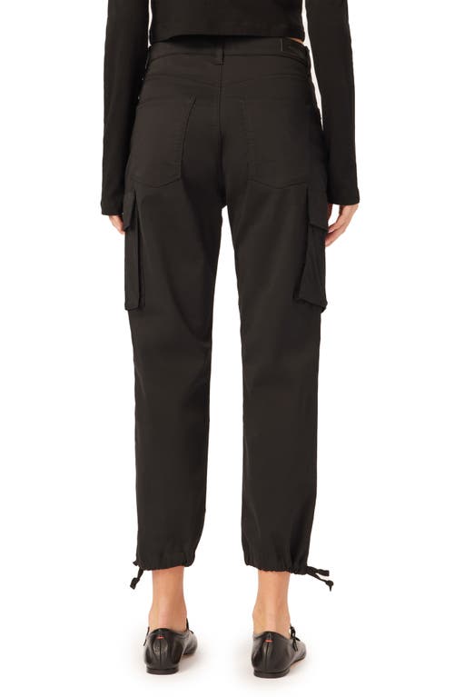 Dl1961 Gwen Cargo Joggers In Black Twill