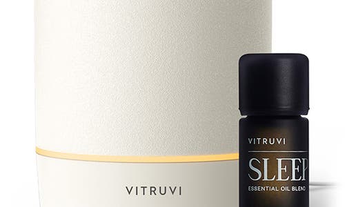 Vitruvi Stone Sleep Diffuser Bundle Set In White
