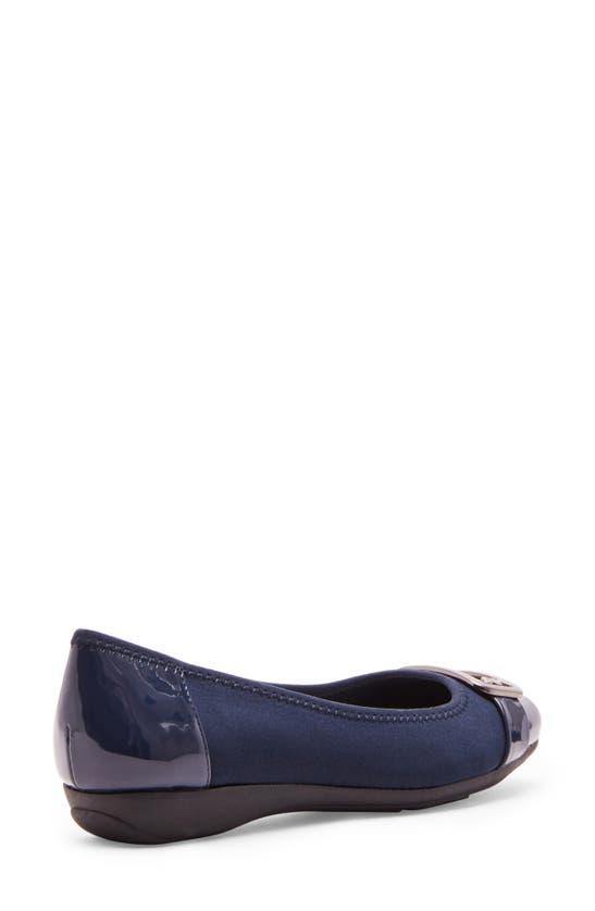 Shop Anne Klein Ulivera Ballet Flat In Navy