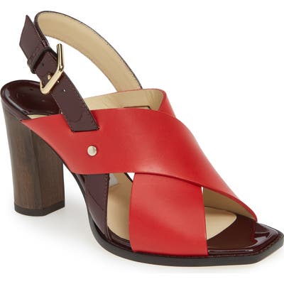 Jimmy Choo Aix Cross Strap Sandal - Red