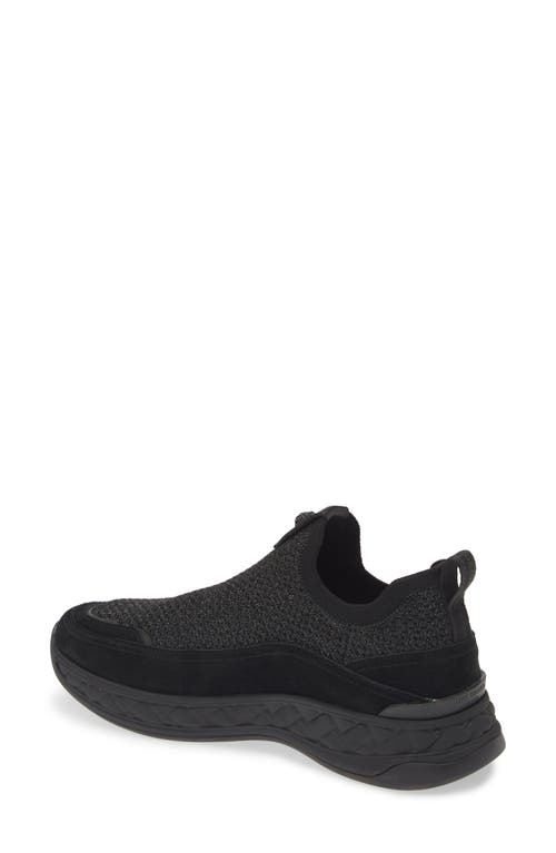 Kurt Geiger London Womens Black Kensington Eagle-embellished Knitted Low-top Trainers In Black