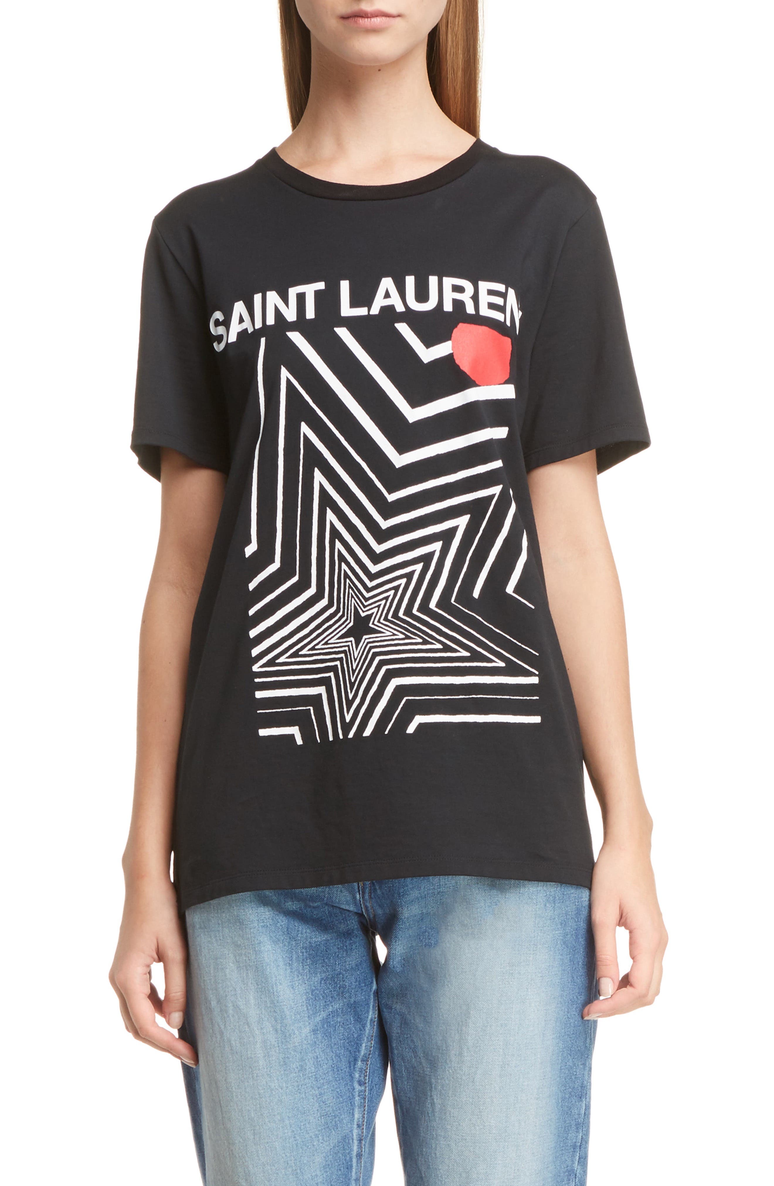 saint laurent graphic tee