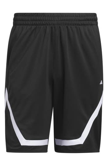 Shop Adidas Originals Adidas Pro Block Basketball Shorts In Black/white