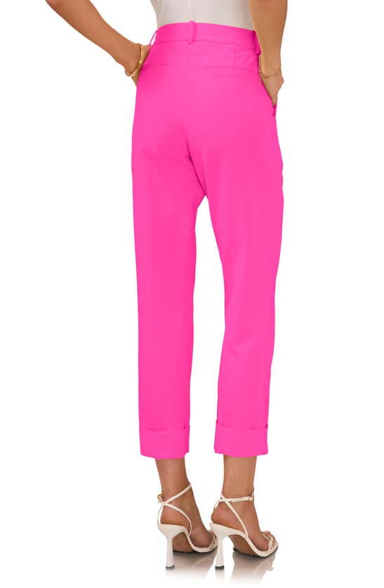 Shop Vince Camuto Cuff Crop Pants In Hot Pink