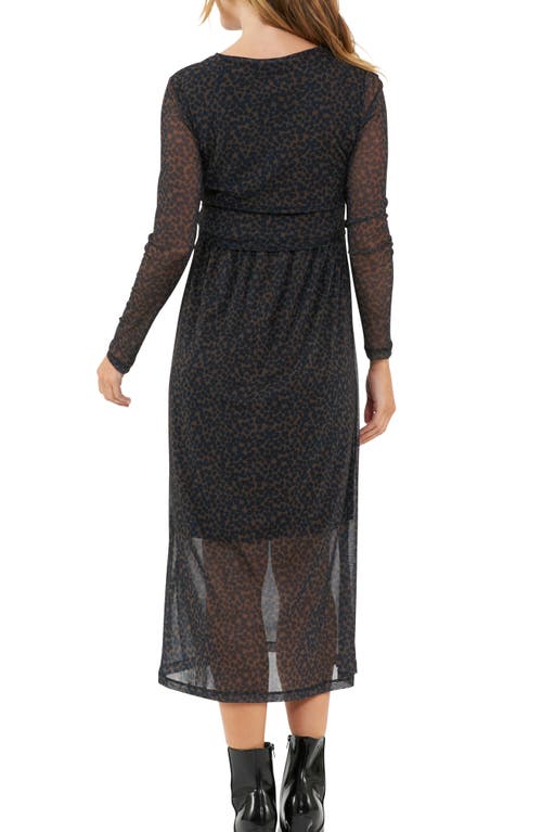 RIPE MATERNITY RIPE MATERNITY JEN LONG SLEEVE MATERNITY/NURSING DRESS
