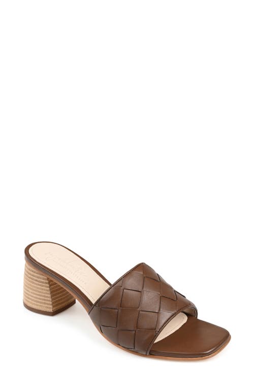 Kellee Woven Leather Sandal in Brown