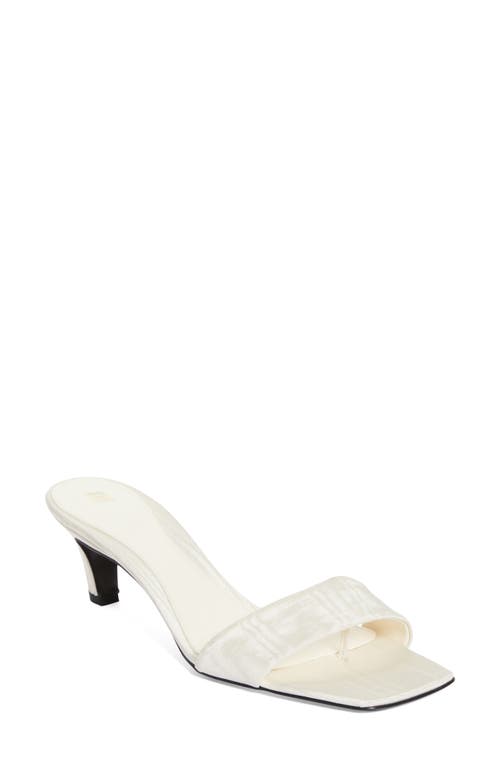 TOTEME Square Toe Kitten Heel Satin Sandal at Nordstrom,