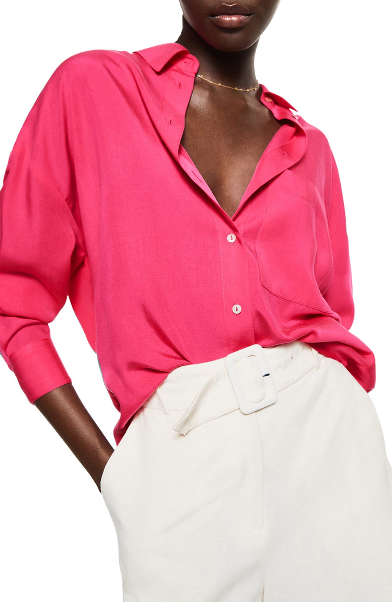 WOMEN FASHION Shirts & T-shirts Blouse Flowing Mango blouse discount 74% Green L 