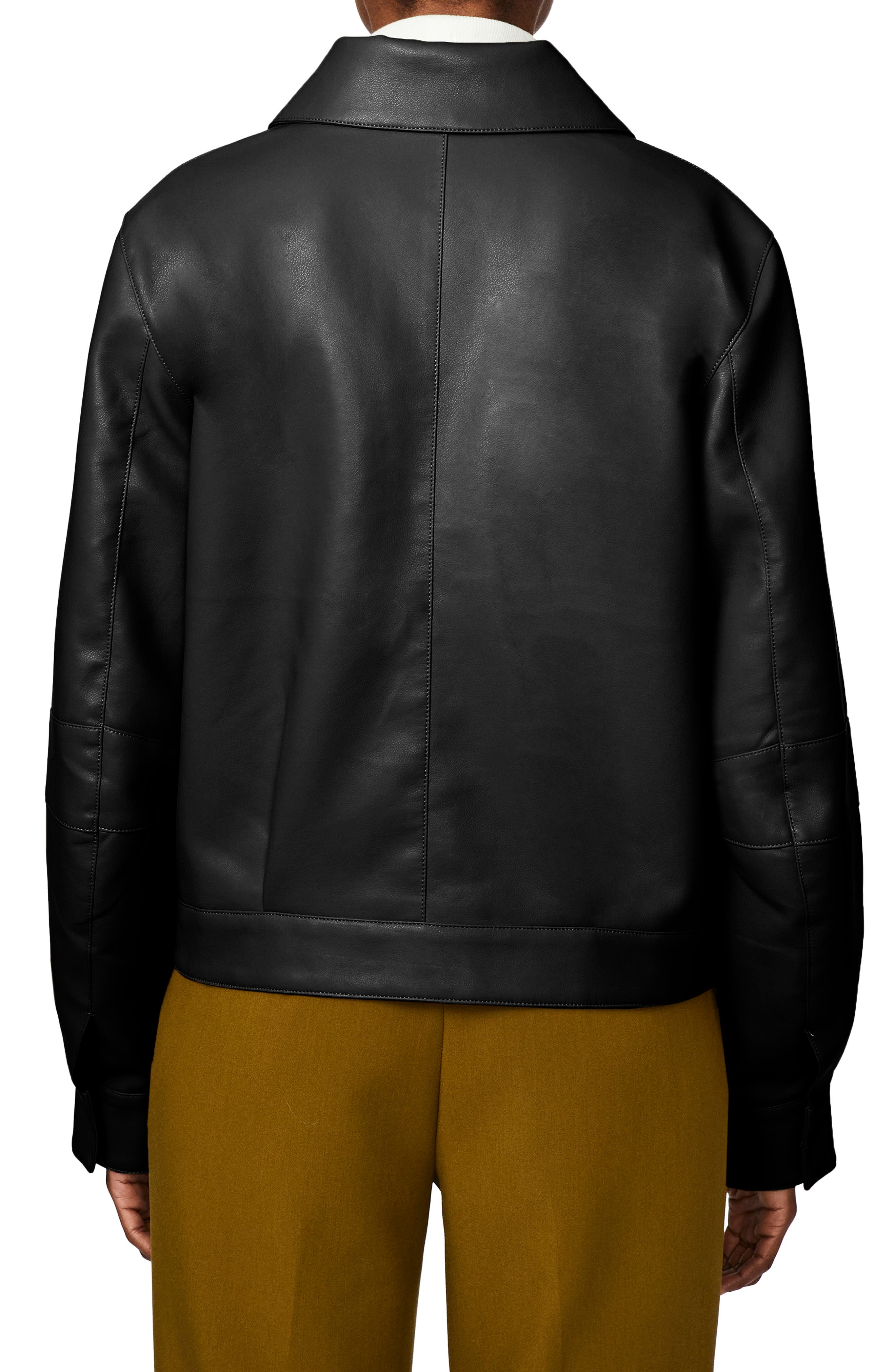 bernardo leather jacket nordstrom