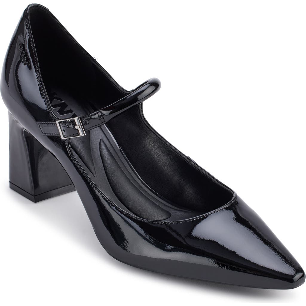 Dkny Samira Pointed Toe Mary Jane Pump In Black