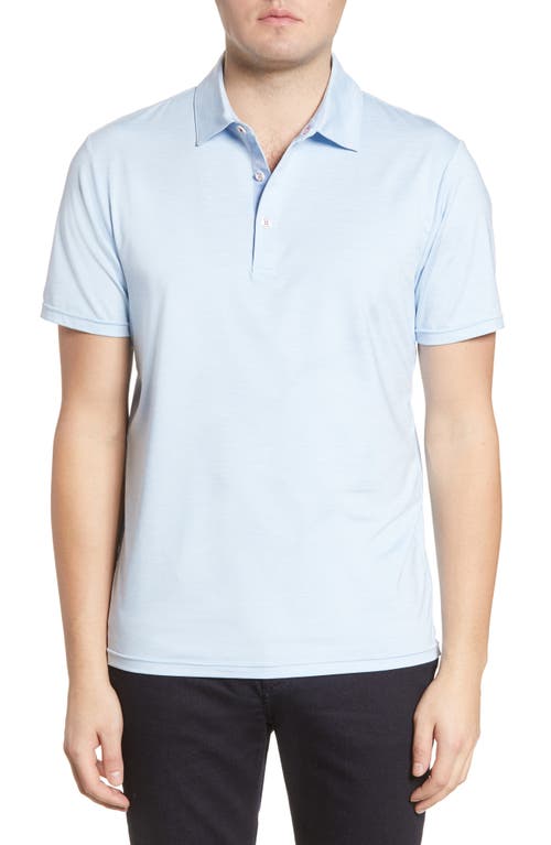 MOVE Performance Apparel Solid Polo in Sky