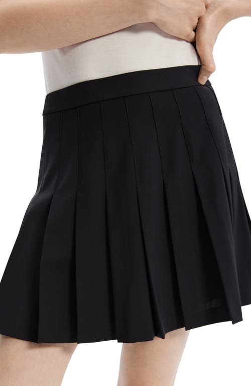 Shop Theory Pleated Miniskirt In Black