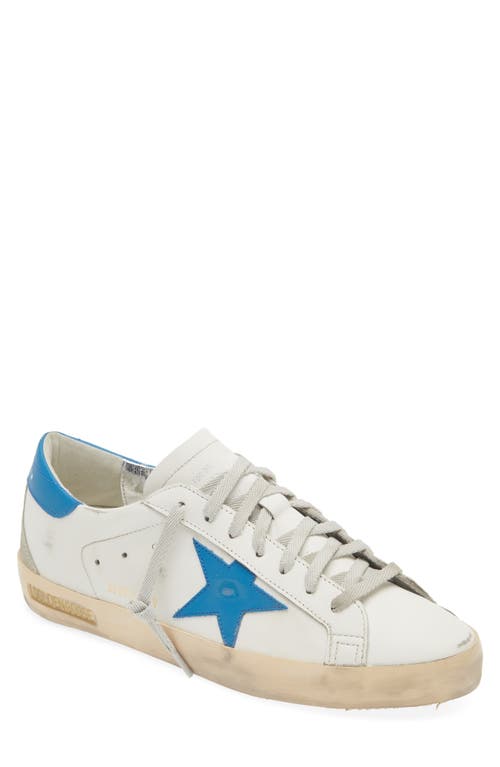 Golden Goose Super-star Sneaker In White/light Blue/ice