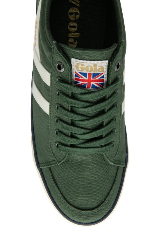 Shop Gola Comet Low Top Sneaker In Evergreen/ Off White/ Navy