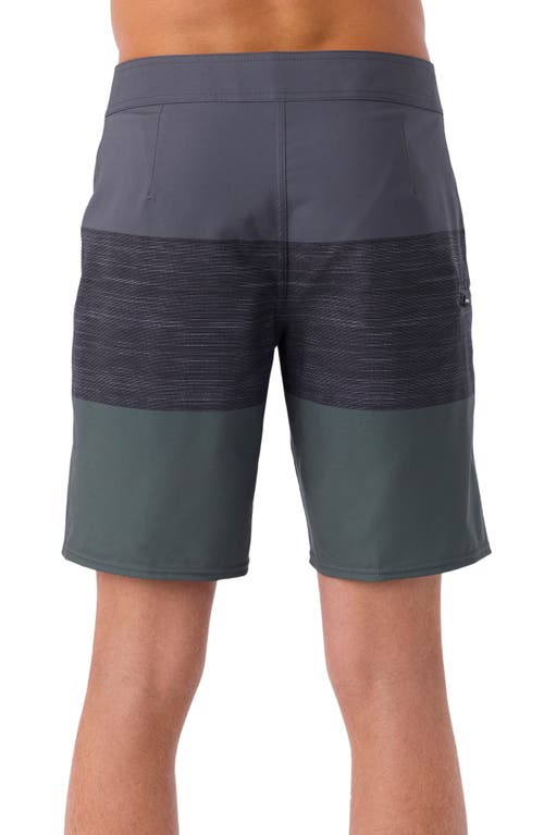 Shop O'neill Hyperfreak Heat Block Swim Trunks In Dark Olive