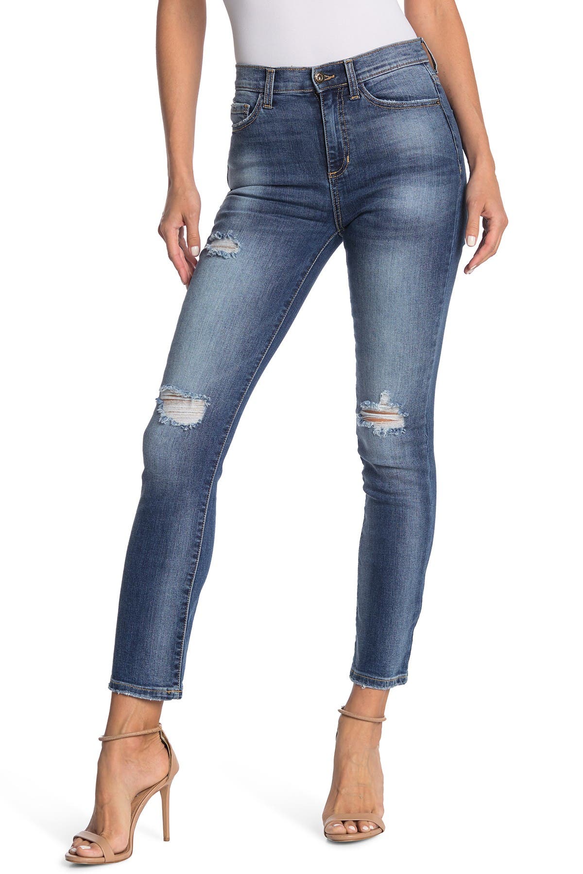 distressed straight leg jeans womens