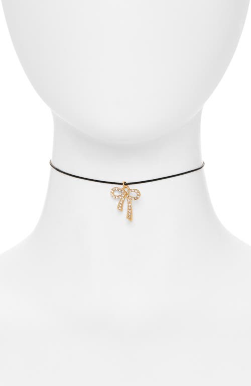 Shop Bp. Crystal Bow Pendant Multistrand Necklace In Gold