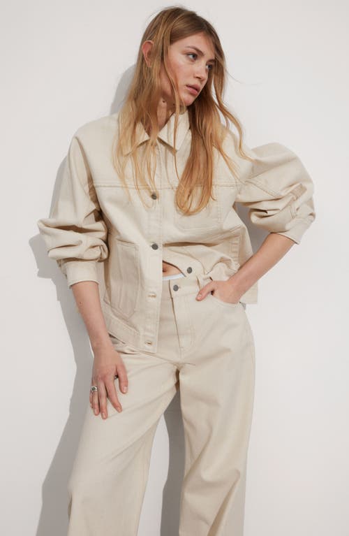 Shop & Other Stories Cotton Twill Overshirt In Beige Dusty Light