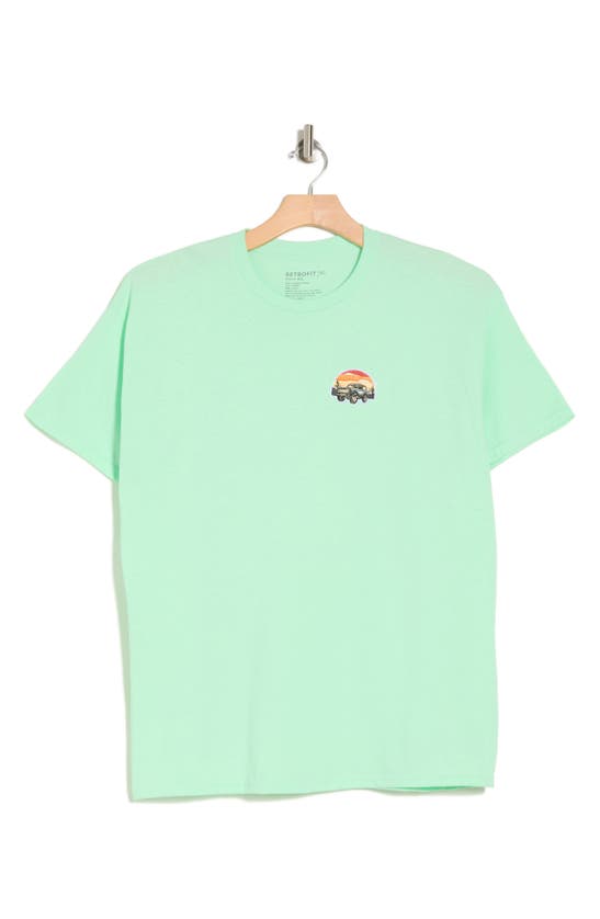 Shop Retrofit Bronco Patch Crewneck T-shirt In Mint Green