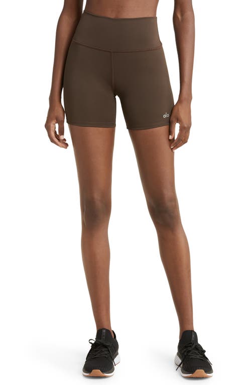 Alo Airlift Energy Bike Shorts in Espresso
