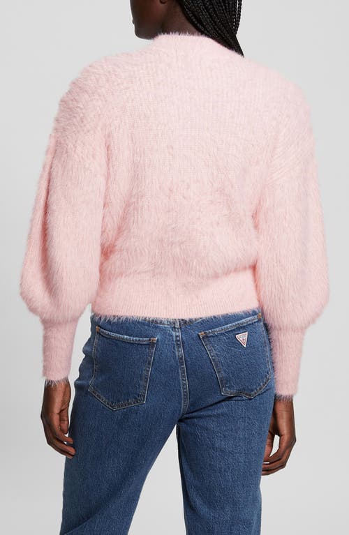 GUESS GUESS KEYLA FUZZY BISHOP SLEEVE SWEATER 
