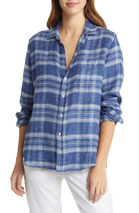 Eileen Plaid Relaxed Button-Up Shirt