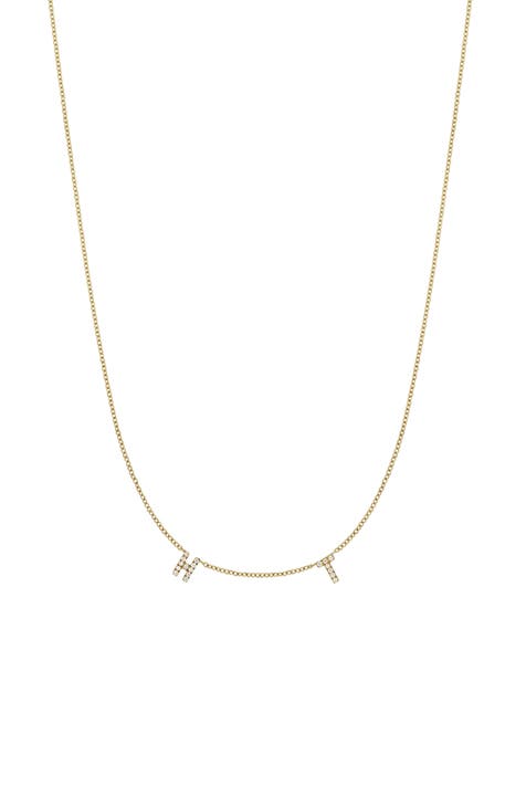 Icon Personalized Diamond Charm Necklace (Nordstrom Exclusive)